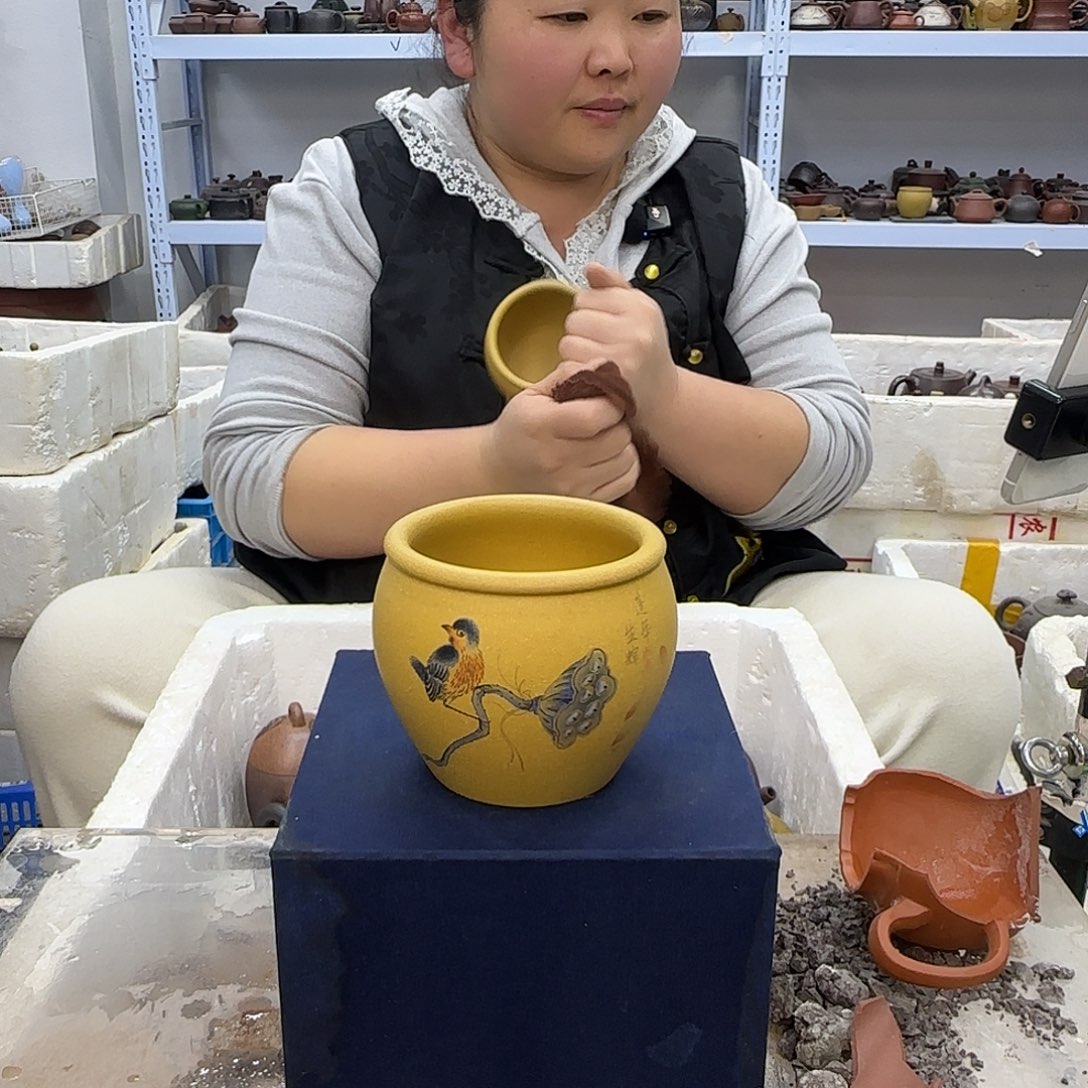 茶壶紫砂宜兴紫砂壶瑕疵处理