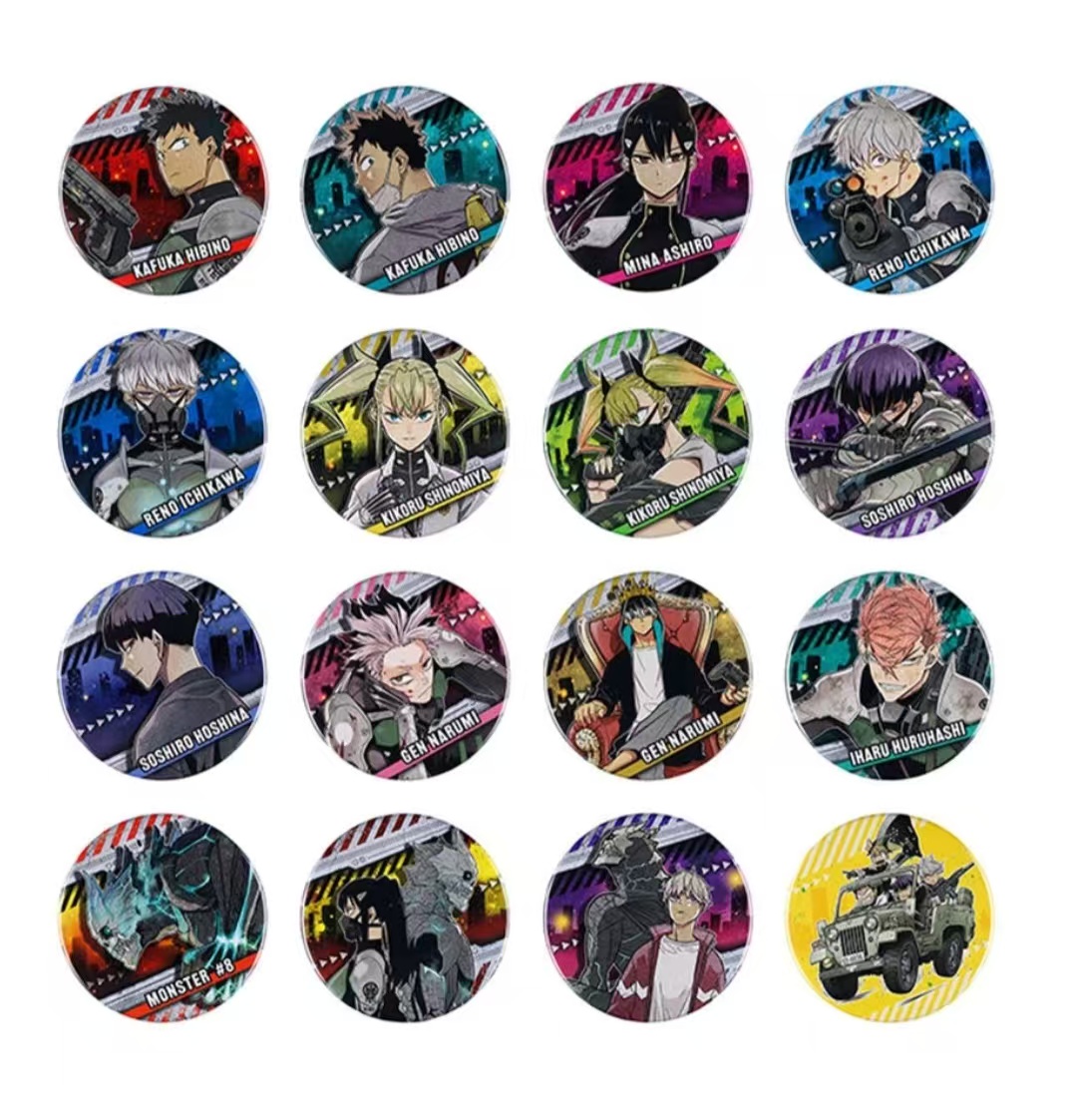 【怪兽8号】JS限定 怪8原画吧唧一弹盲盒（日谷国现，顺丰包邮）