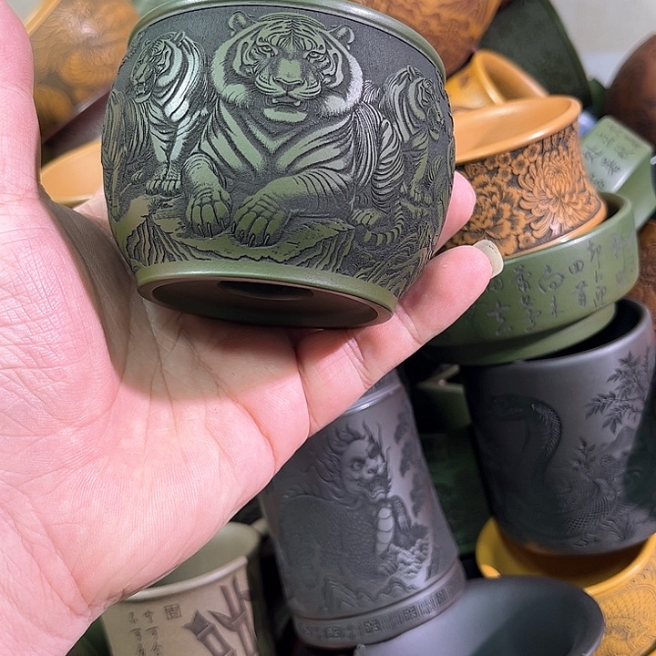 茶杯紫砂全手工紫砂主人杯