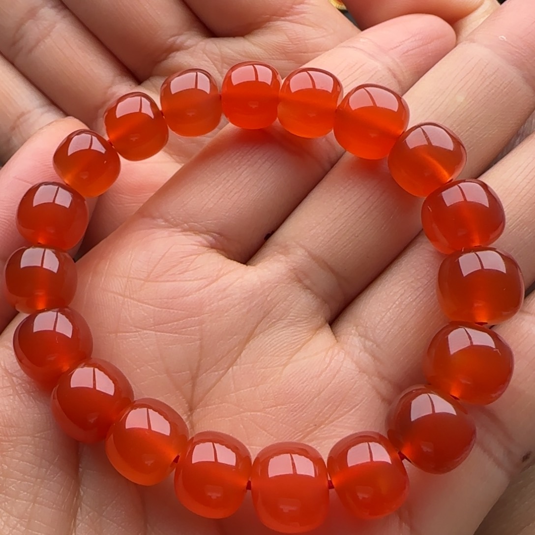 南红玛瑙单圈手串10+未镶嵌