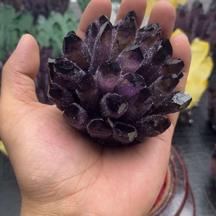 琉璃手工艺品诣**石晶簇