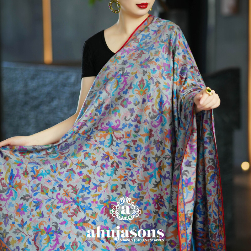 克什米尔pashmina披肩围巾卡尼 100*200 60032-15