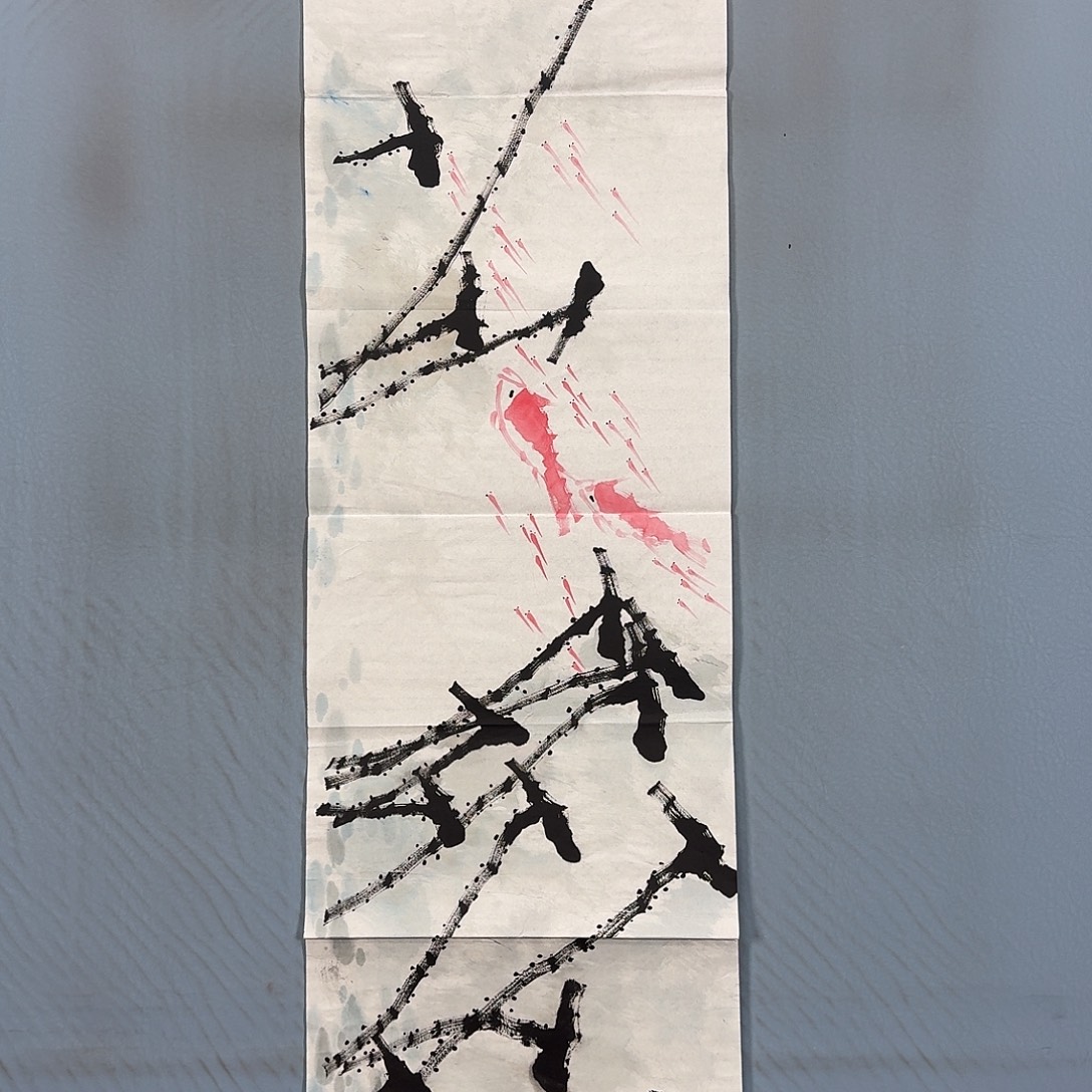 国画1422 牡丹图画师大