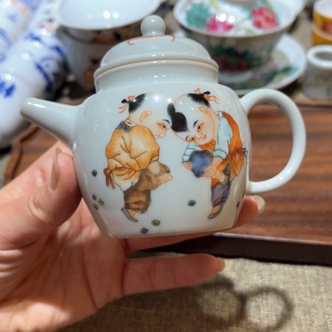 手绘茶杯盖碗陶瓷