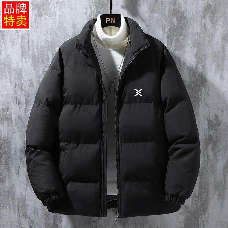 宽松厚款纯色短款棉衣男休闲立领保暖韩风秋冬潮流外套青少年运动