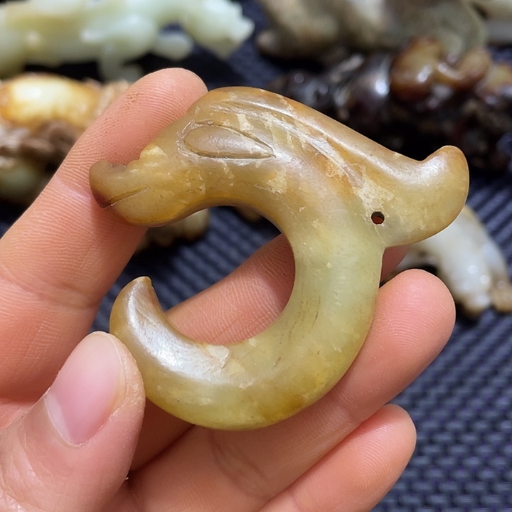 白玉菩提把件文玩