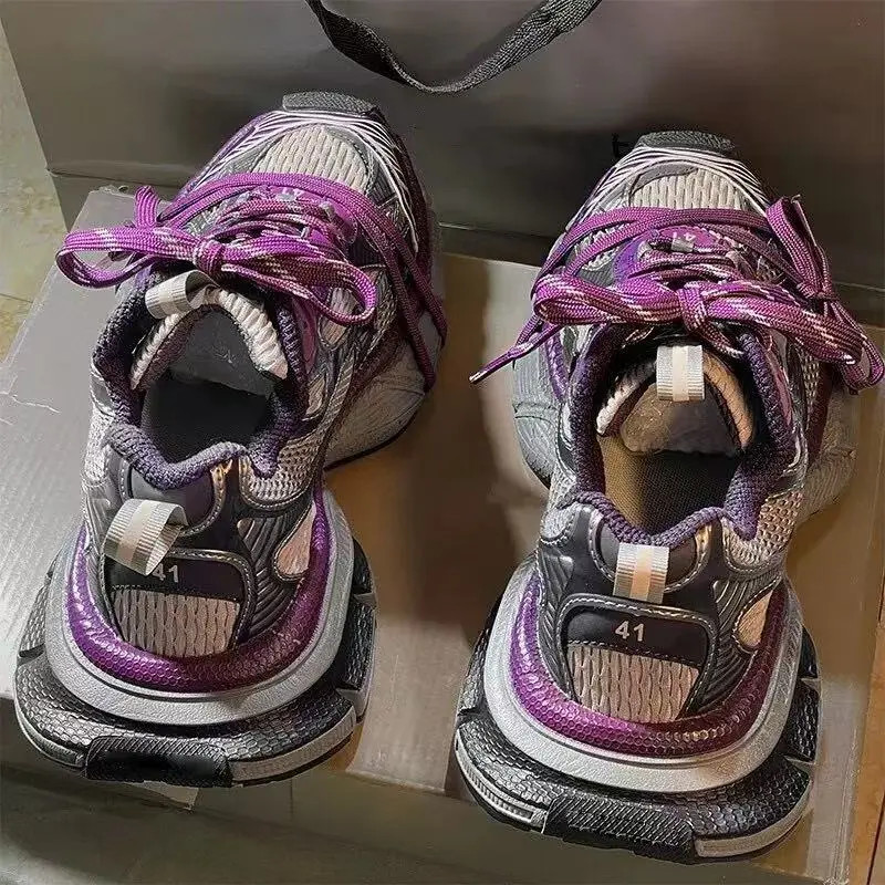 TISV巴黎3xl老爹鞋气质夏季设计感网红男式辣妹百搭黑色莆田鞋