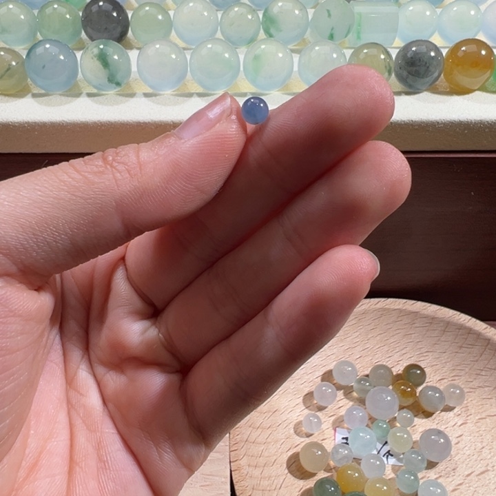 翡翠散珠天然缅甸翡翠A货4.7