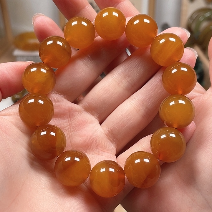 蛇纹石玉手链未镶嵌