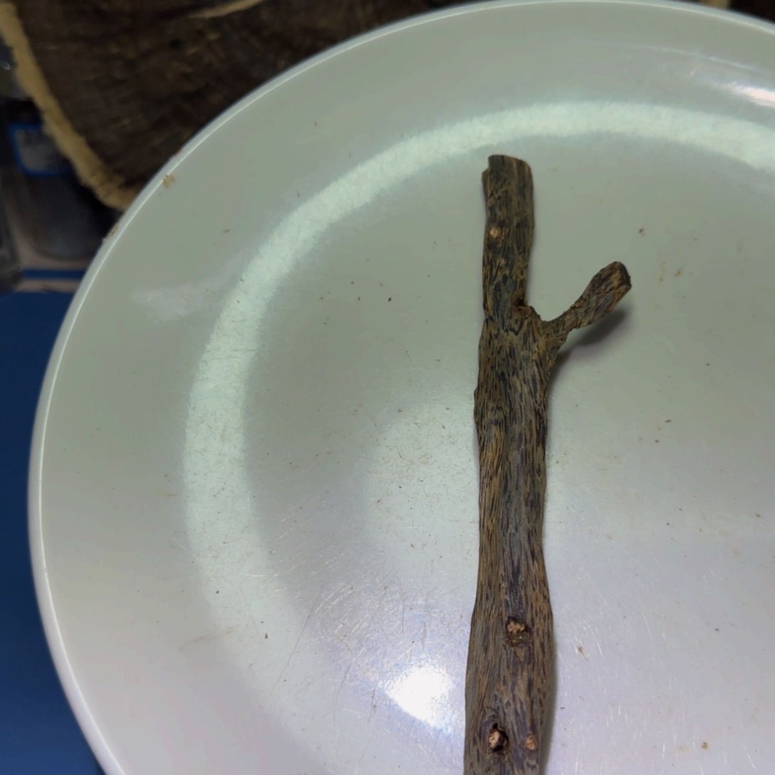 沉香手把件.*&沉香奇楠海南红金猊流油虫漏24克