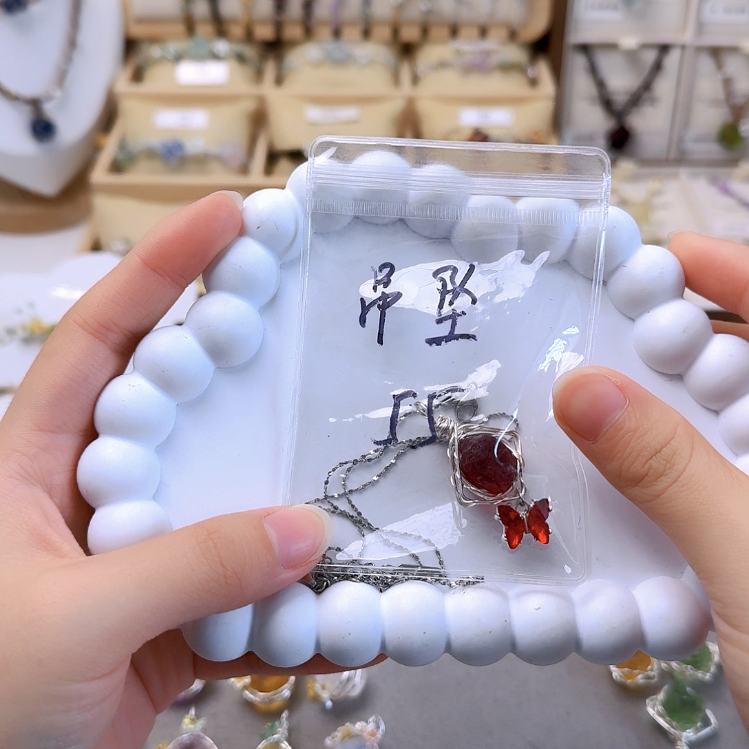 石英石纯铜锡合金纯铜55吊坠