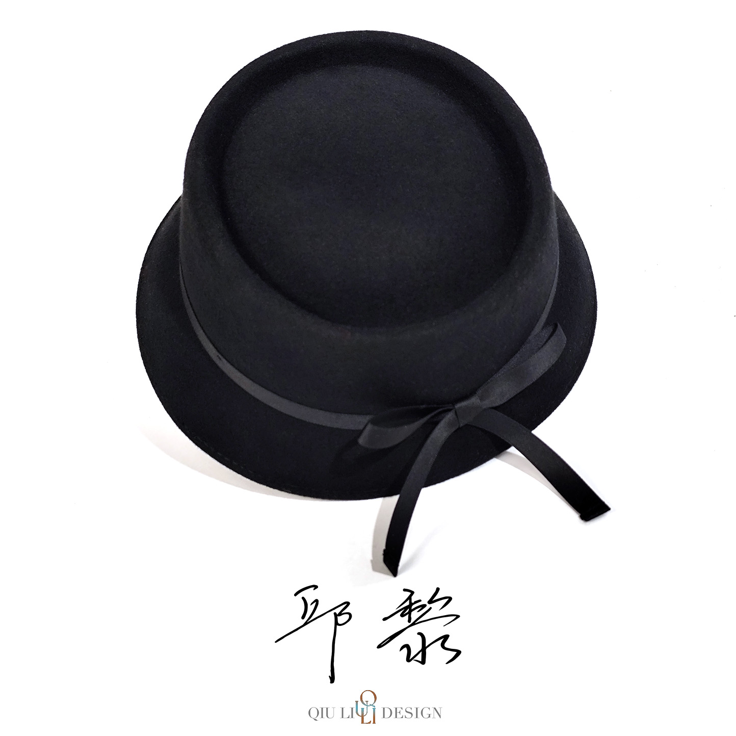 小法式渔夫帽日单澳洲绵羊毛平顶织带浪漫女士秋冬毡帽1N44