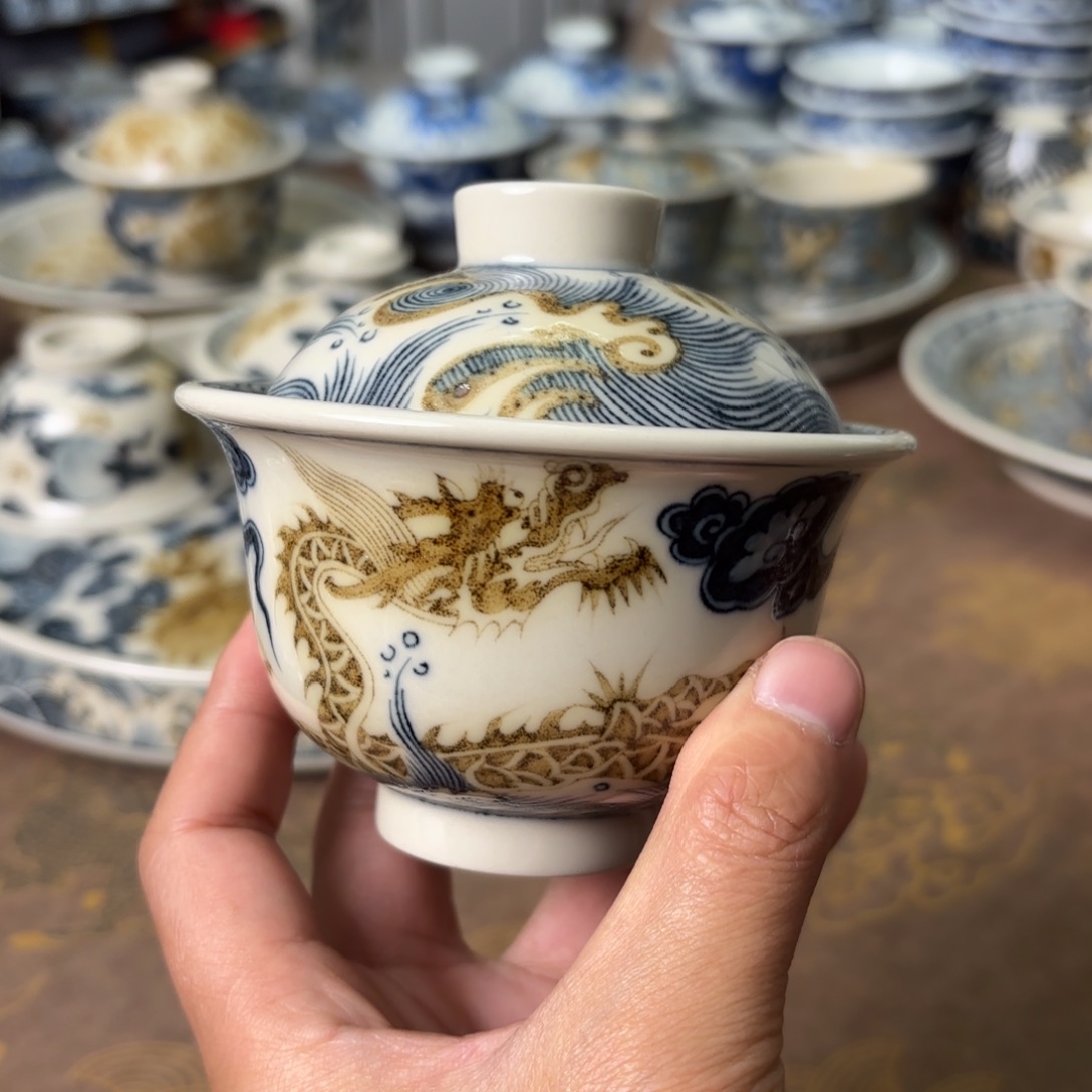 陶瓷摆件景德镇手绘茶器