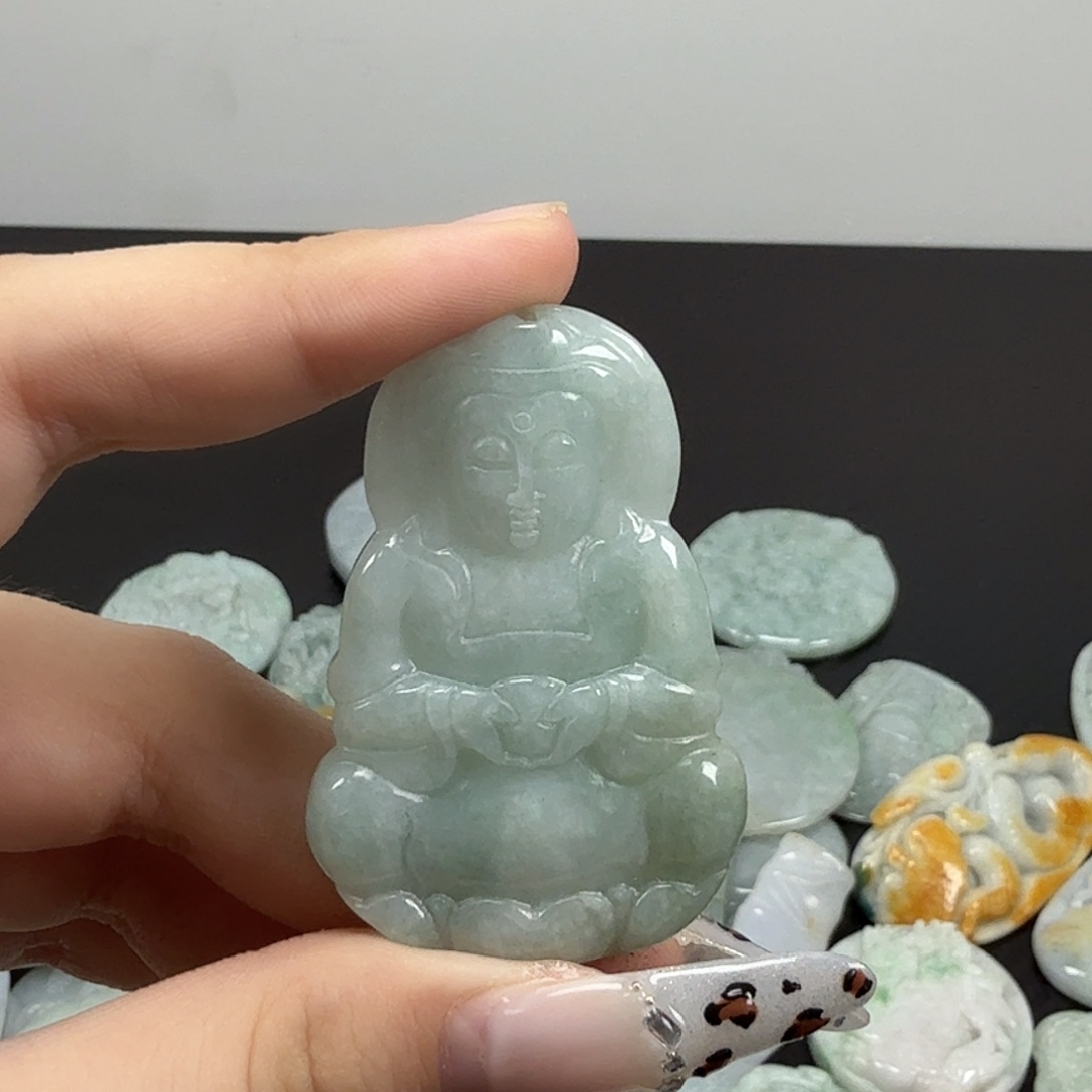 翡翠未镶嵌耳饰翡翠