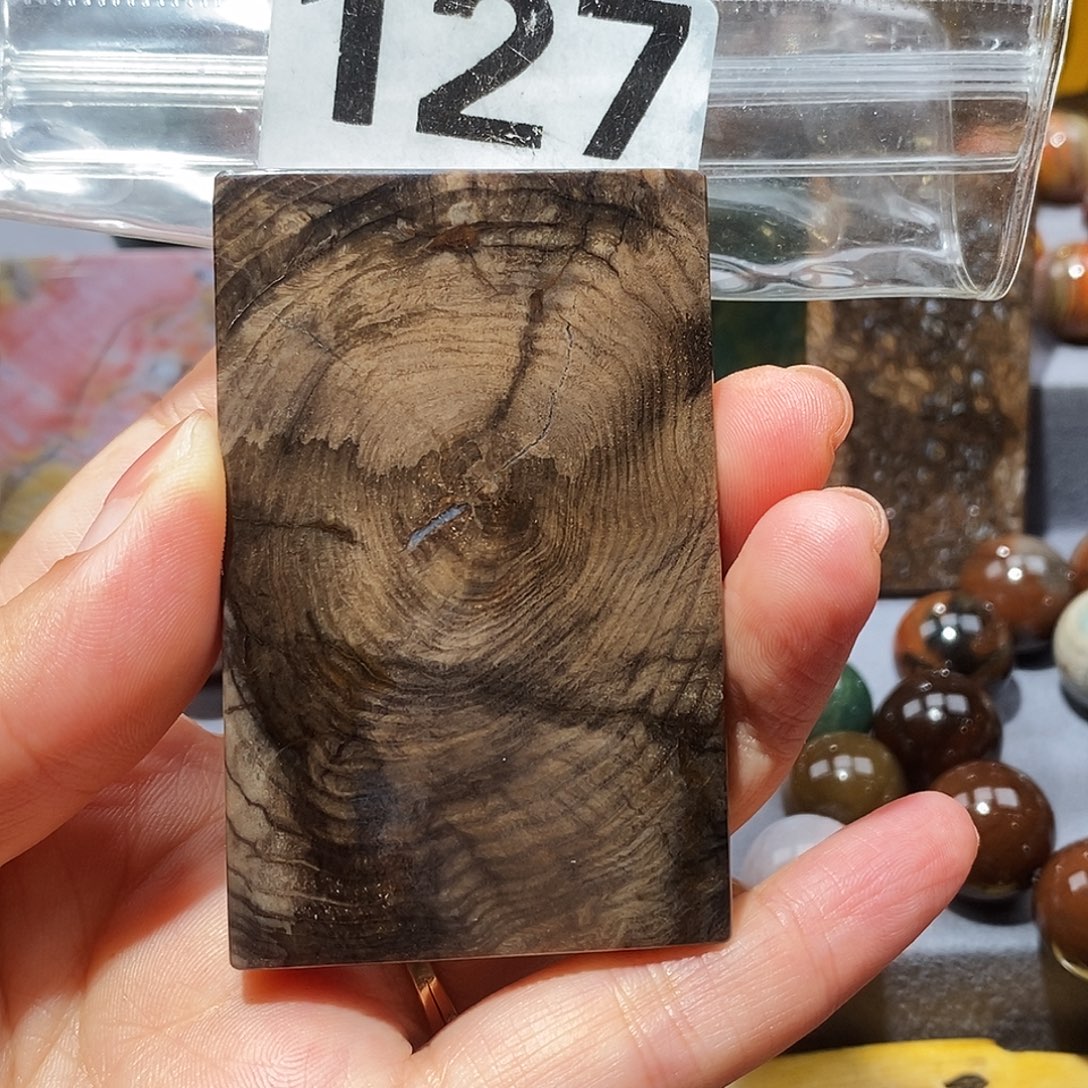 硅化玉天然北票硅化玉方牌未镶嵌