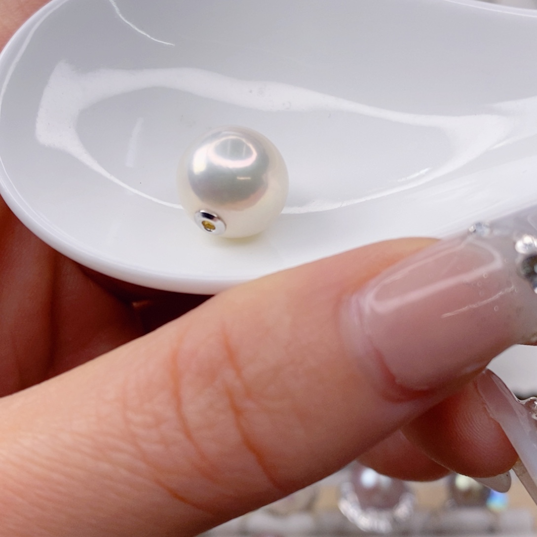 淡水珍珠吊坠(赠链)银S925镶嵌