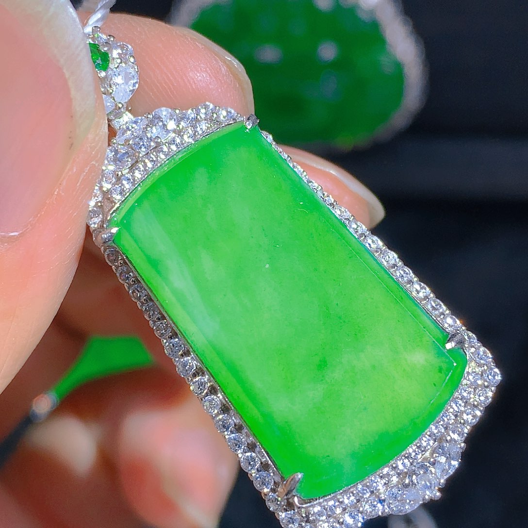 翡翠颈饰银S925镶嵌26856069888