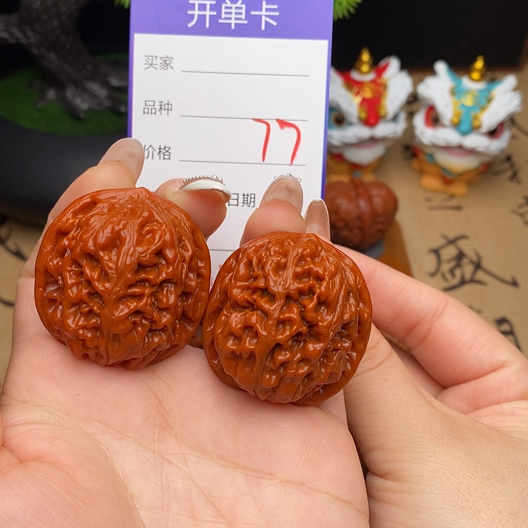 吊坠文玩核桃77号37凤凰台
