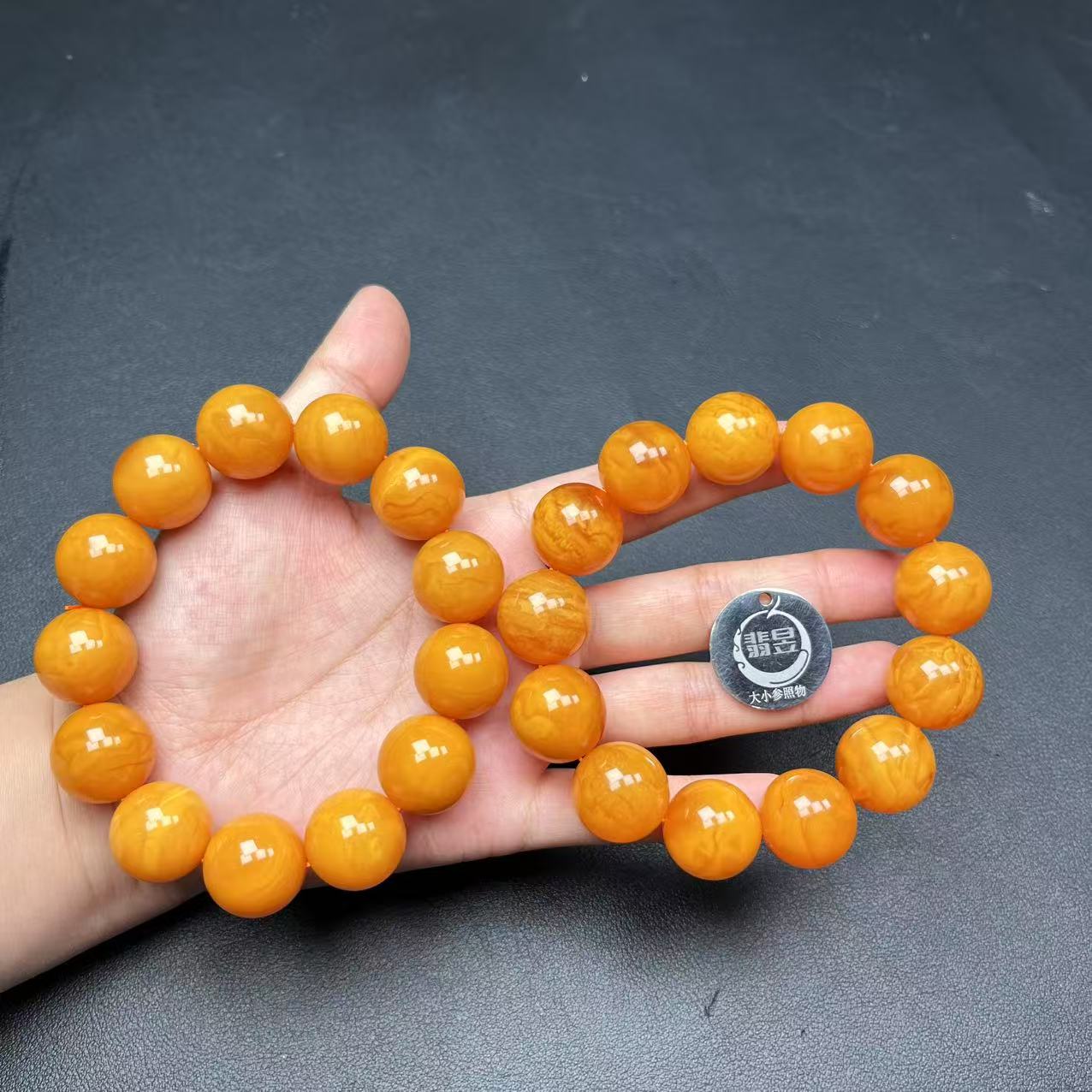 翡昱-SH29-16163-蜜蜡手串/约18+/约12颗/-多样性发其一-C