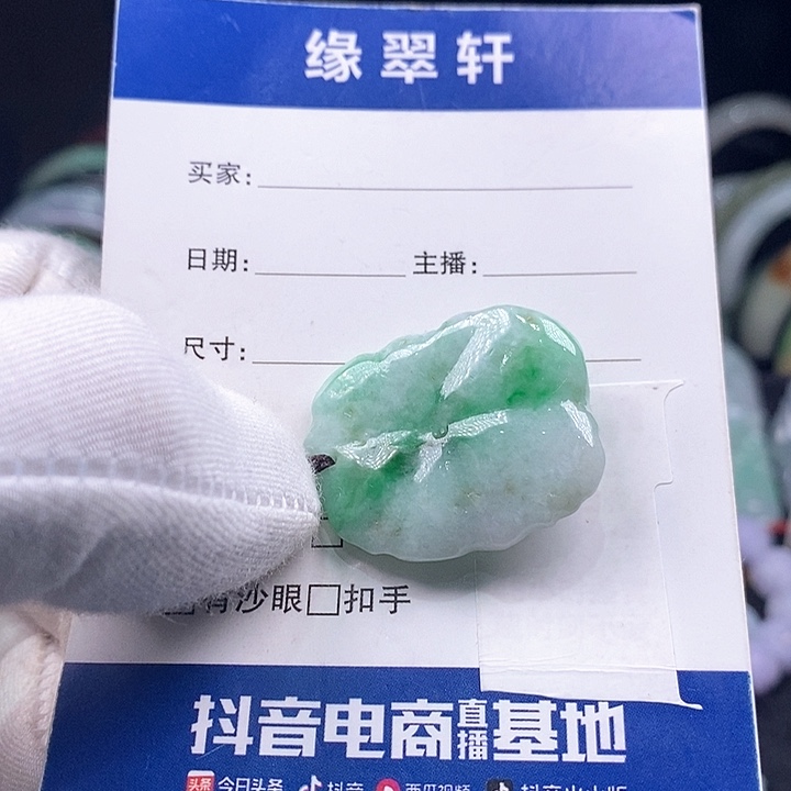 翡翠颈饰未镶嵌吊坠