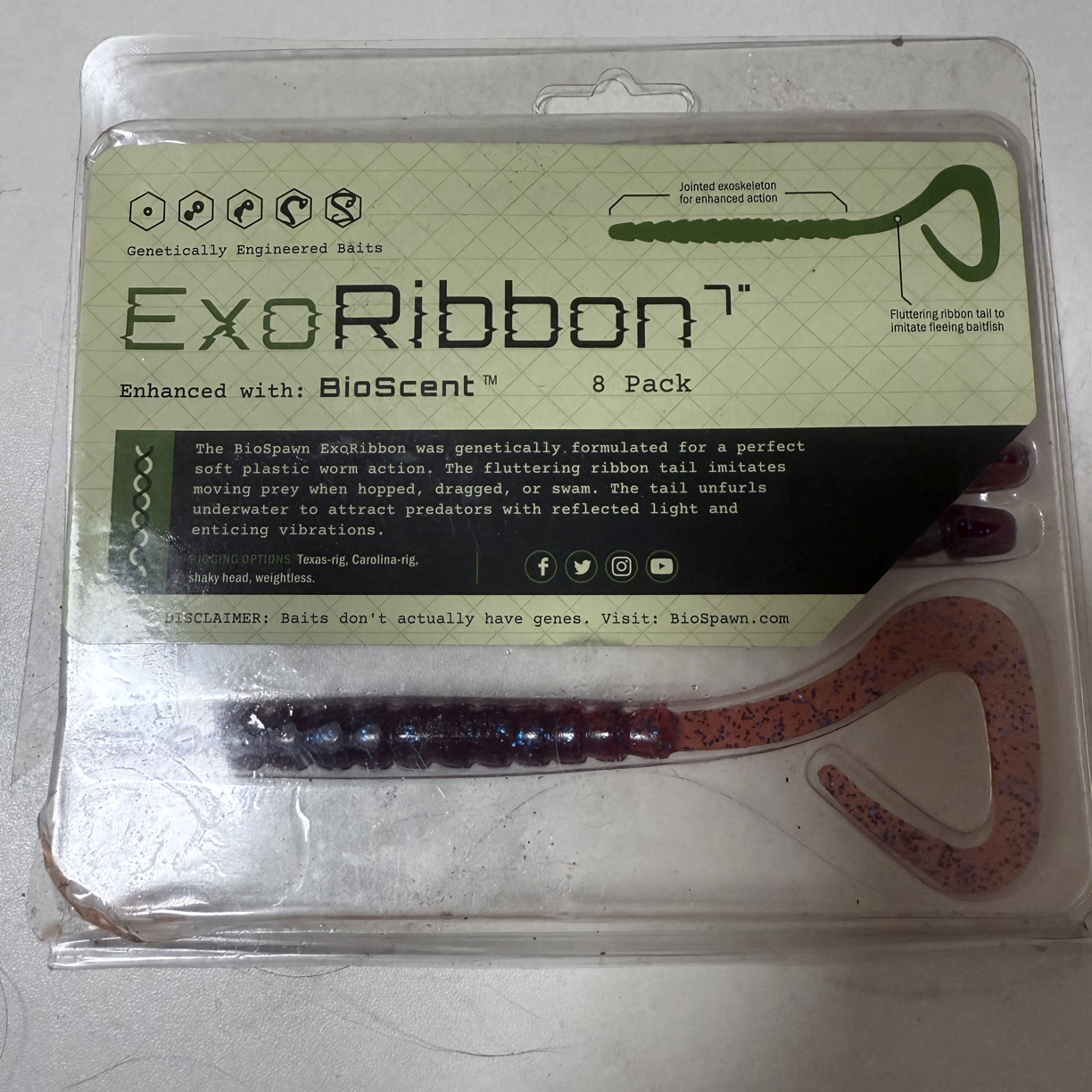 7寸17.5厘米镰刀卷尾假饵路亚饵假饵鲈鱼翘嘴鳡鱼