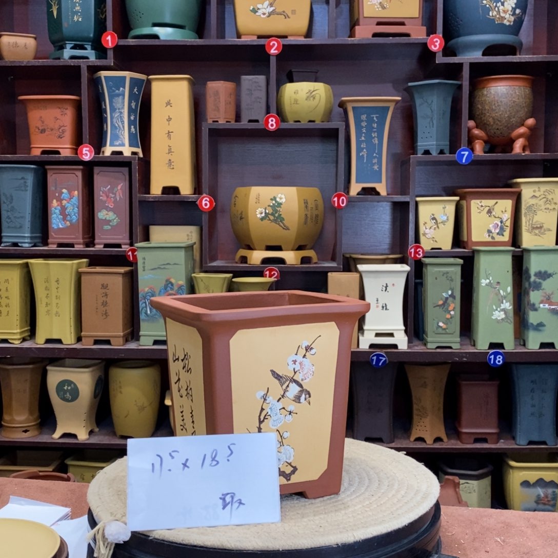 紫砂花盆紫砂花盆