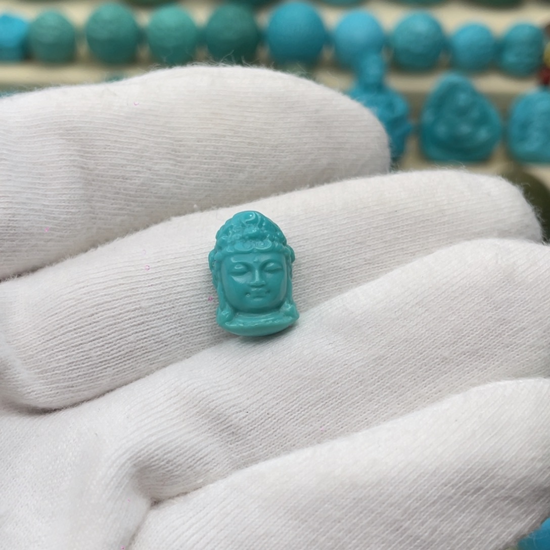 绿松石未镶嵌颈饰卡10.8-15.7-7.6