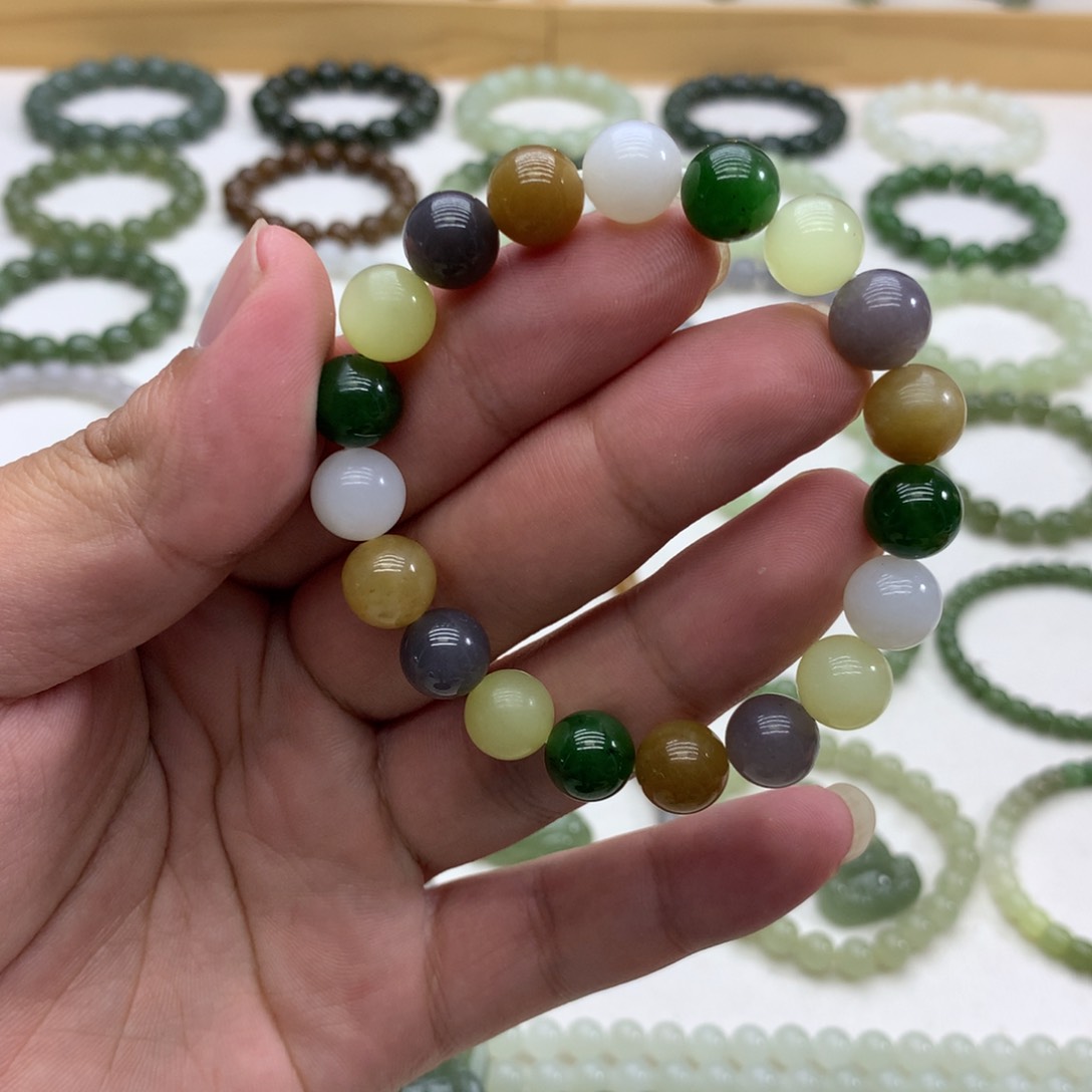 手串未镶嵌和田玉（多宝10）