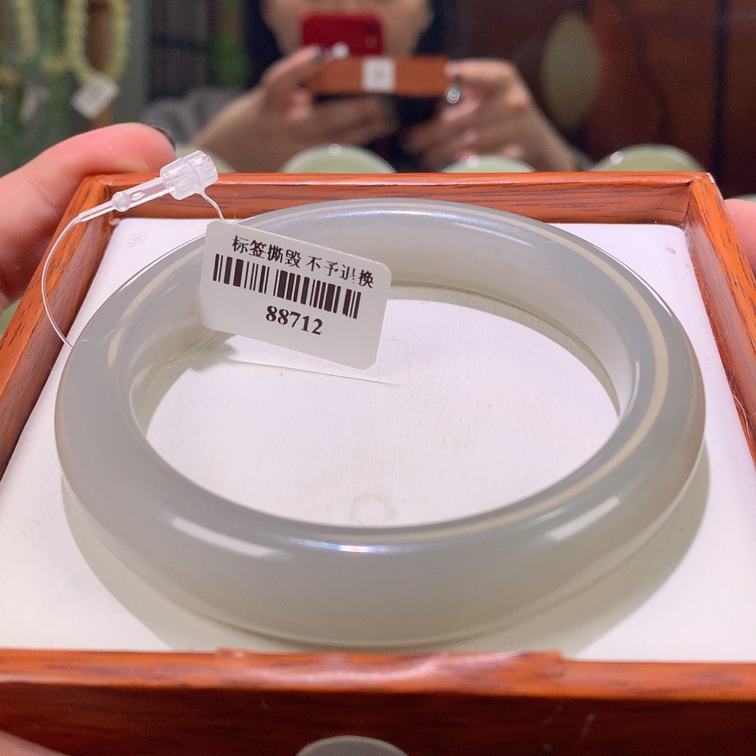 和田玉手镯未镶嵌58-59