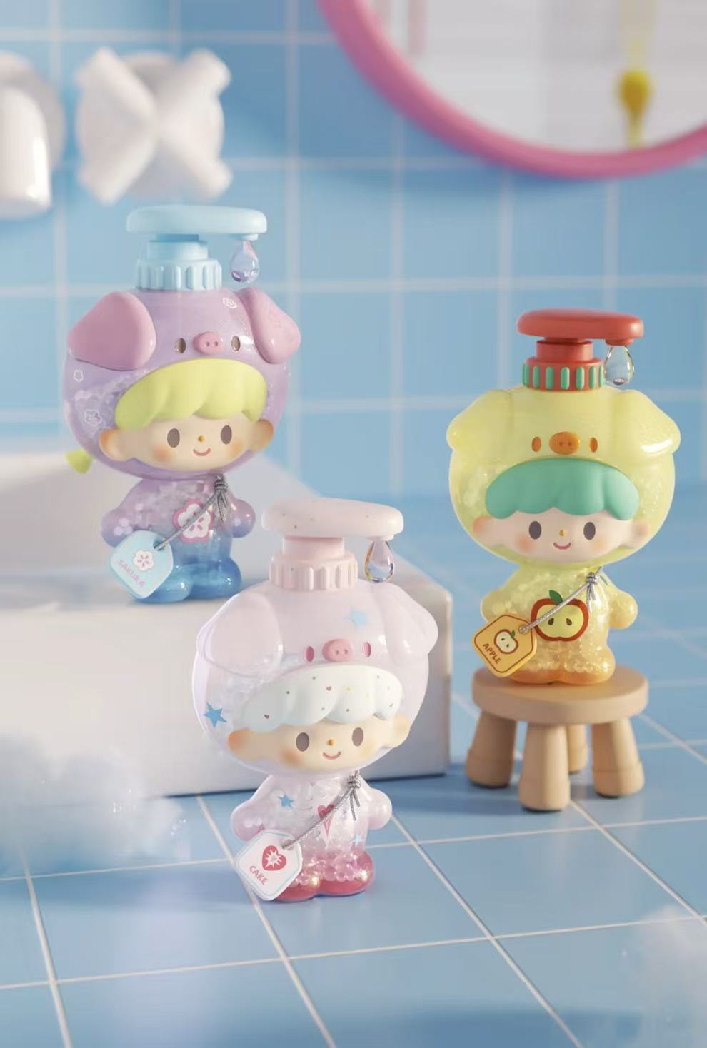 【汉堡拆盒】卓大王我爱洗澡系列baby盲盒摆件可爱手办