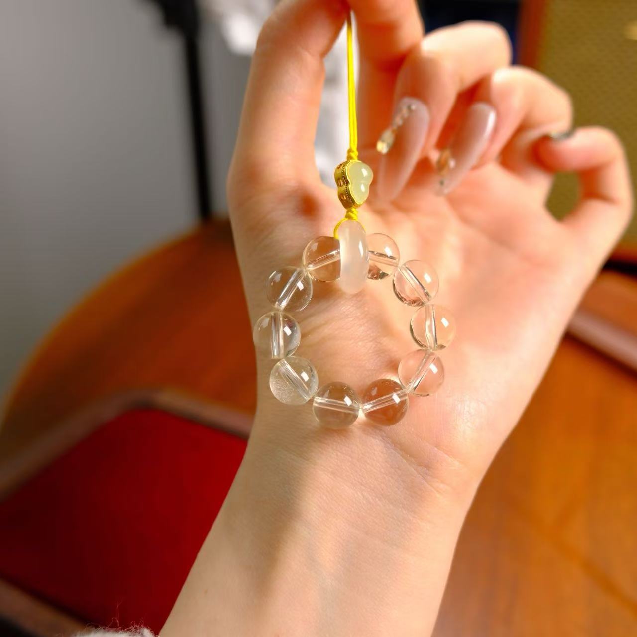 「推到葫」黄水晶玛瑙吊坠挂件 颜色微差多样性发其一F786