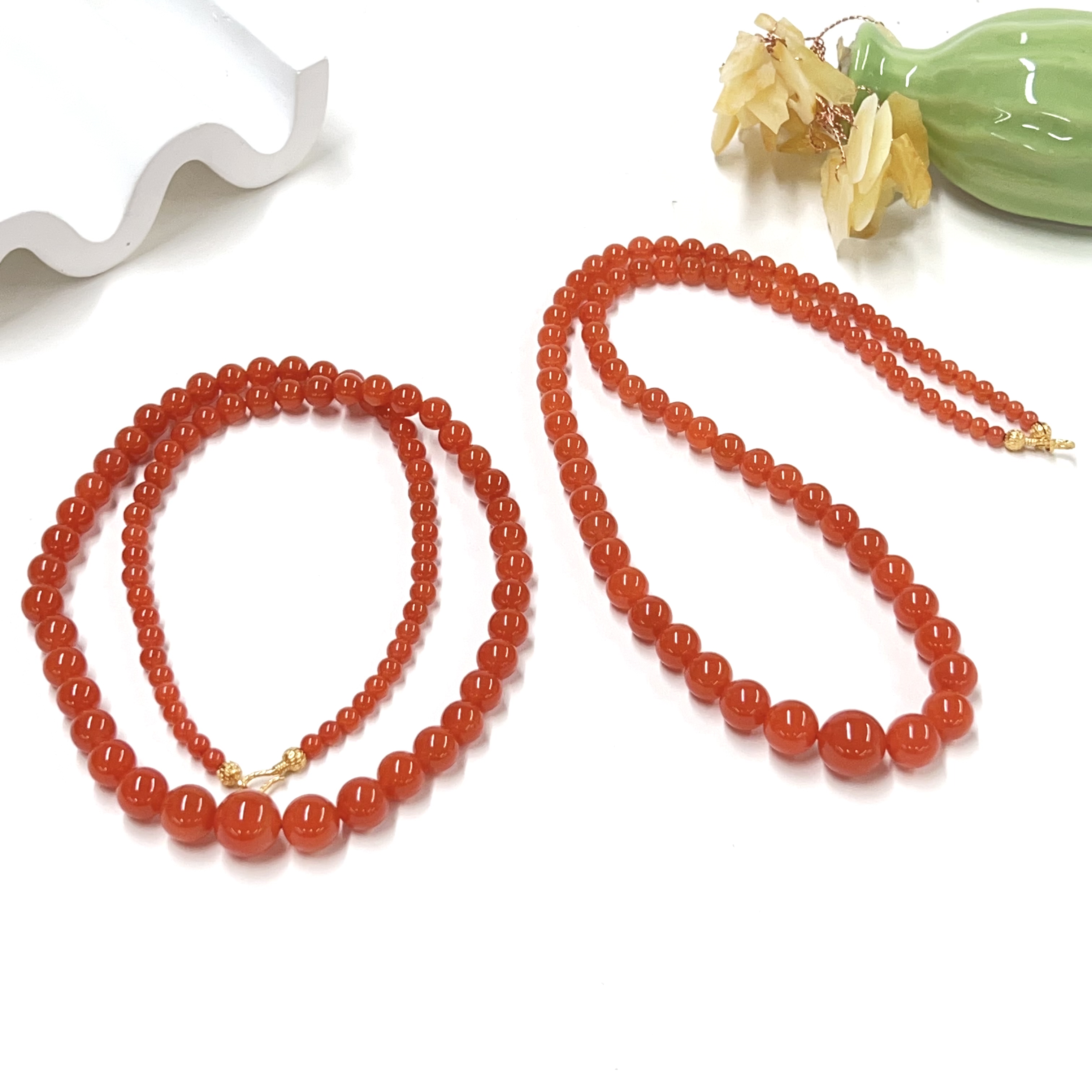 【小宝珠宝】23 S81627-南红项链-多样性发一件-4-10.5mm