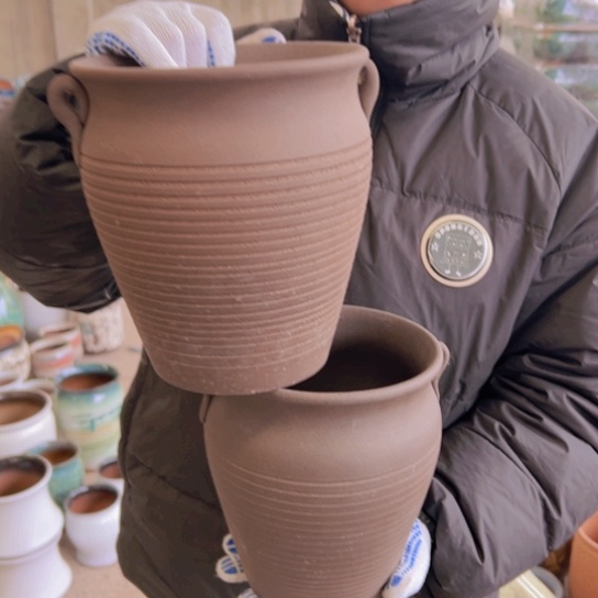 紫砂花盆高21口19—————