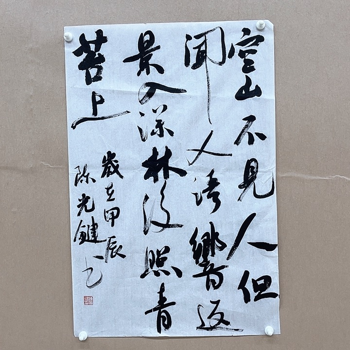 书法陈光键45*68㎝重庆****90后
