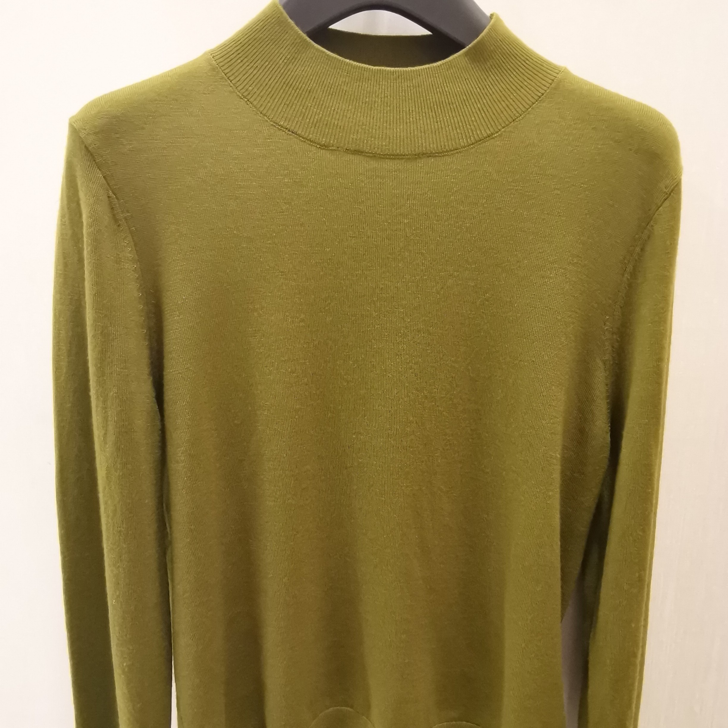 秋冬新款半高领百搭修身针织长袖洋气打底衫711598