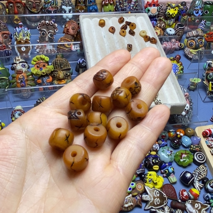 玻璃颈饰阿呆一个004