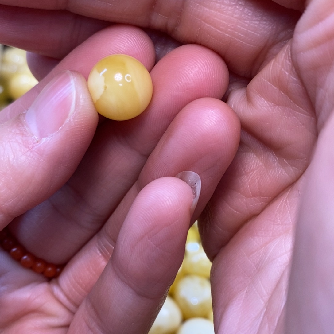 麗***）琥珀未镶嵌裸石蜜蜡配珠