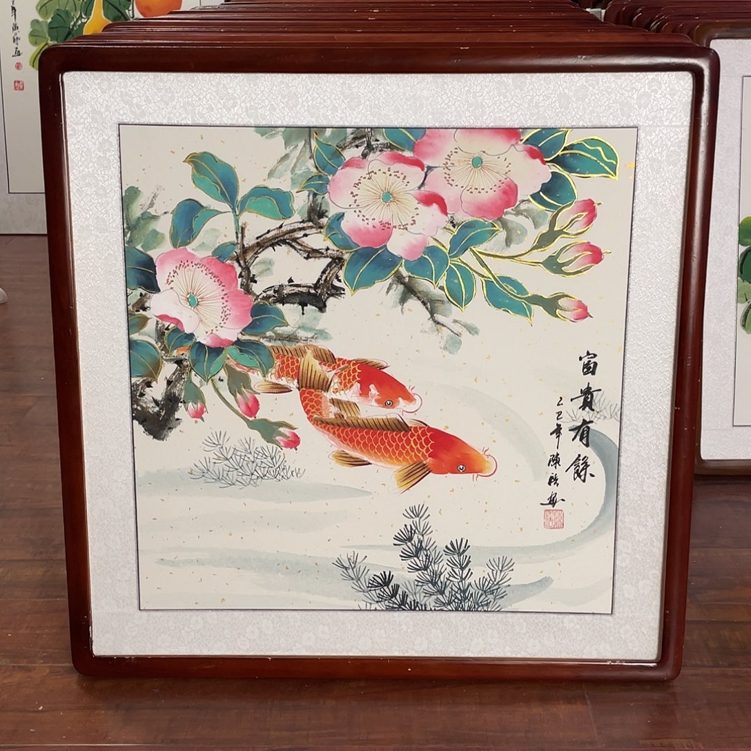 国画带框尺寸63*63厘米