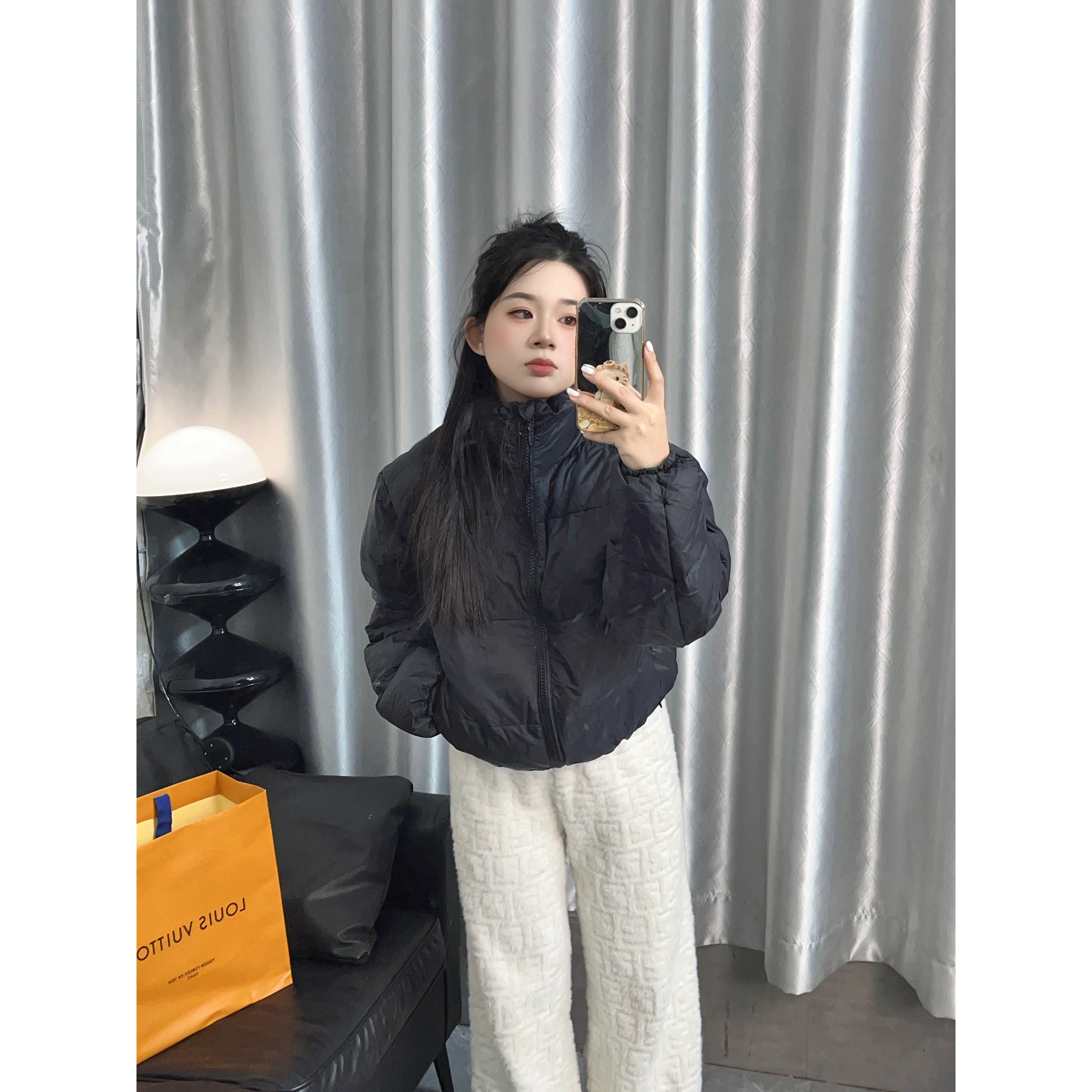 【虎妹推荐】小个子黑色百搭短款厚外套