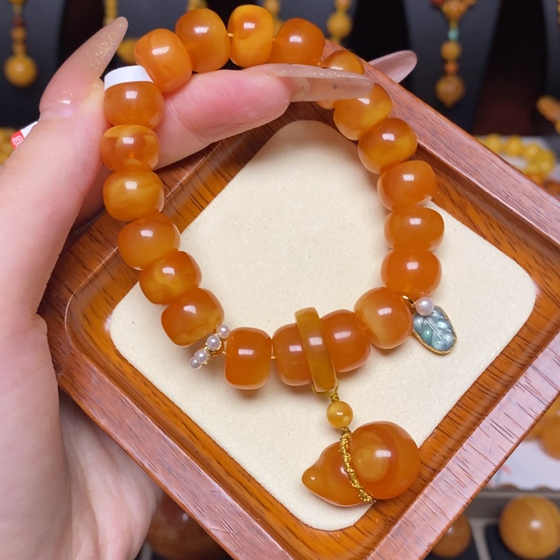 【闪购商品】蜜蜡手链未镶嵌手串