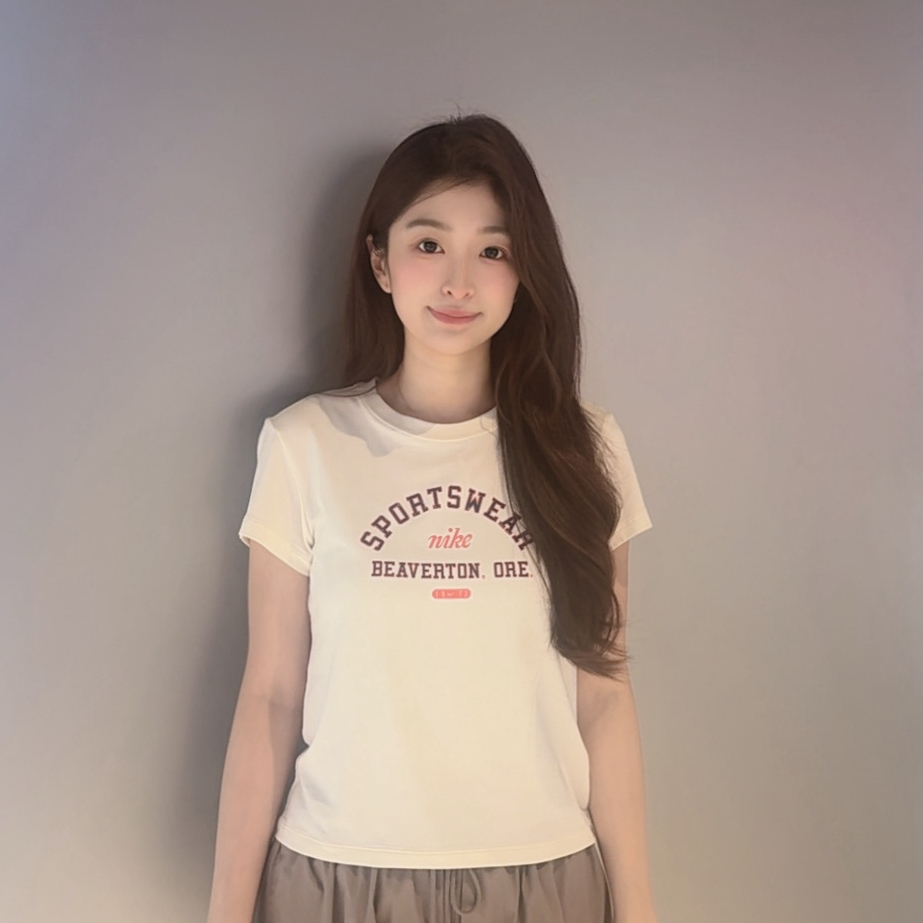 【滔搏联动】NIKE/耐克女子NSW PHOENIX SS针织无领短T恤HV4975-110