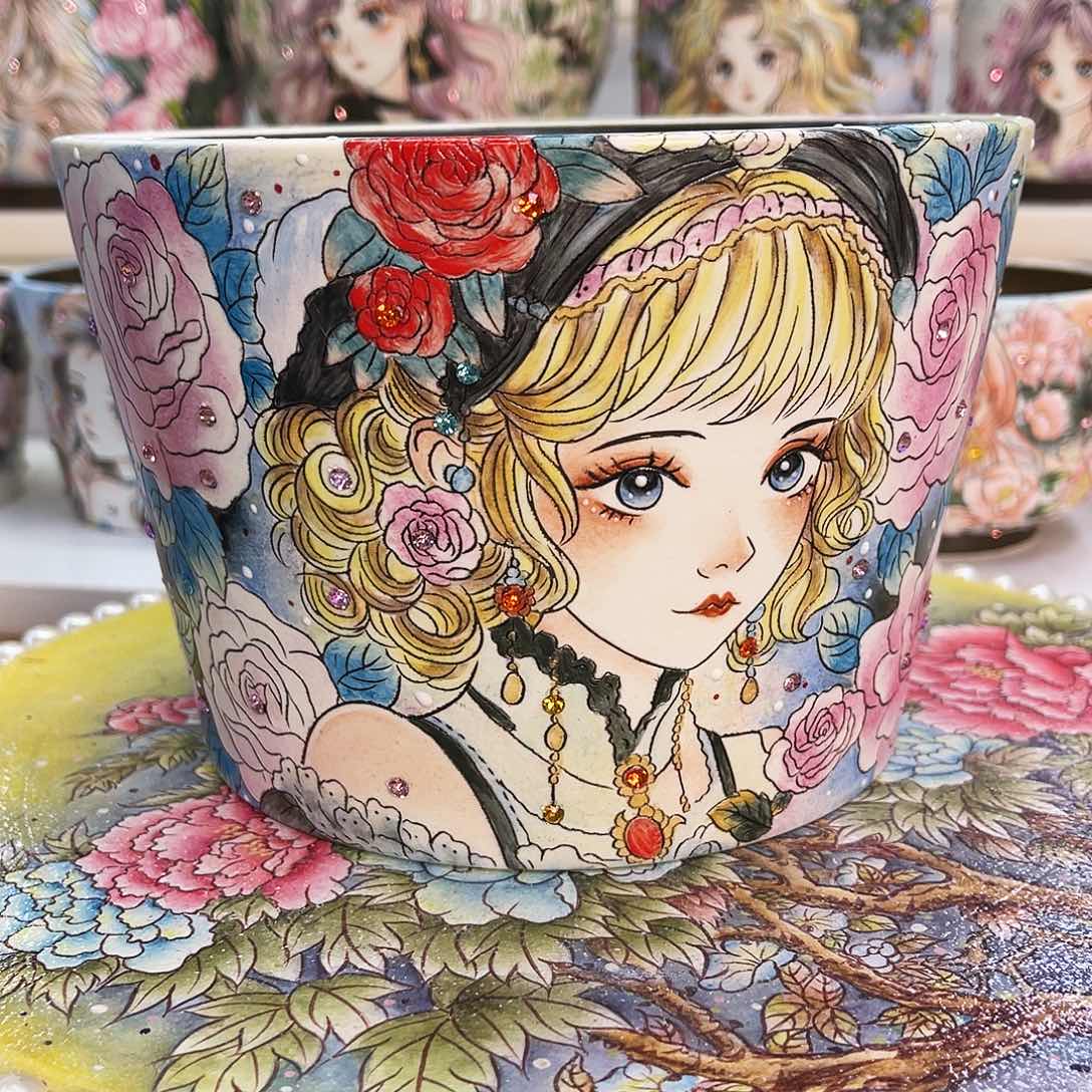 红陶薄雾花盆一物一拍