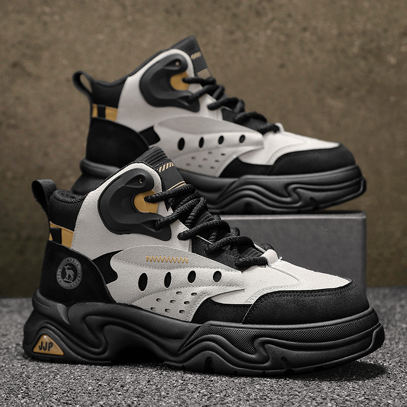 男高帮马丁靴英伦工装机车鞋百搭休闲鞋潮鞋户外鞋秋冬潮流F262