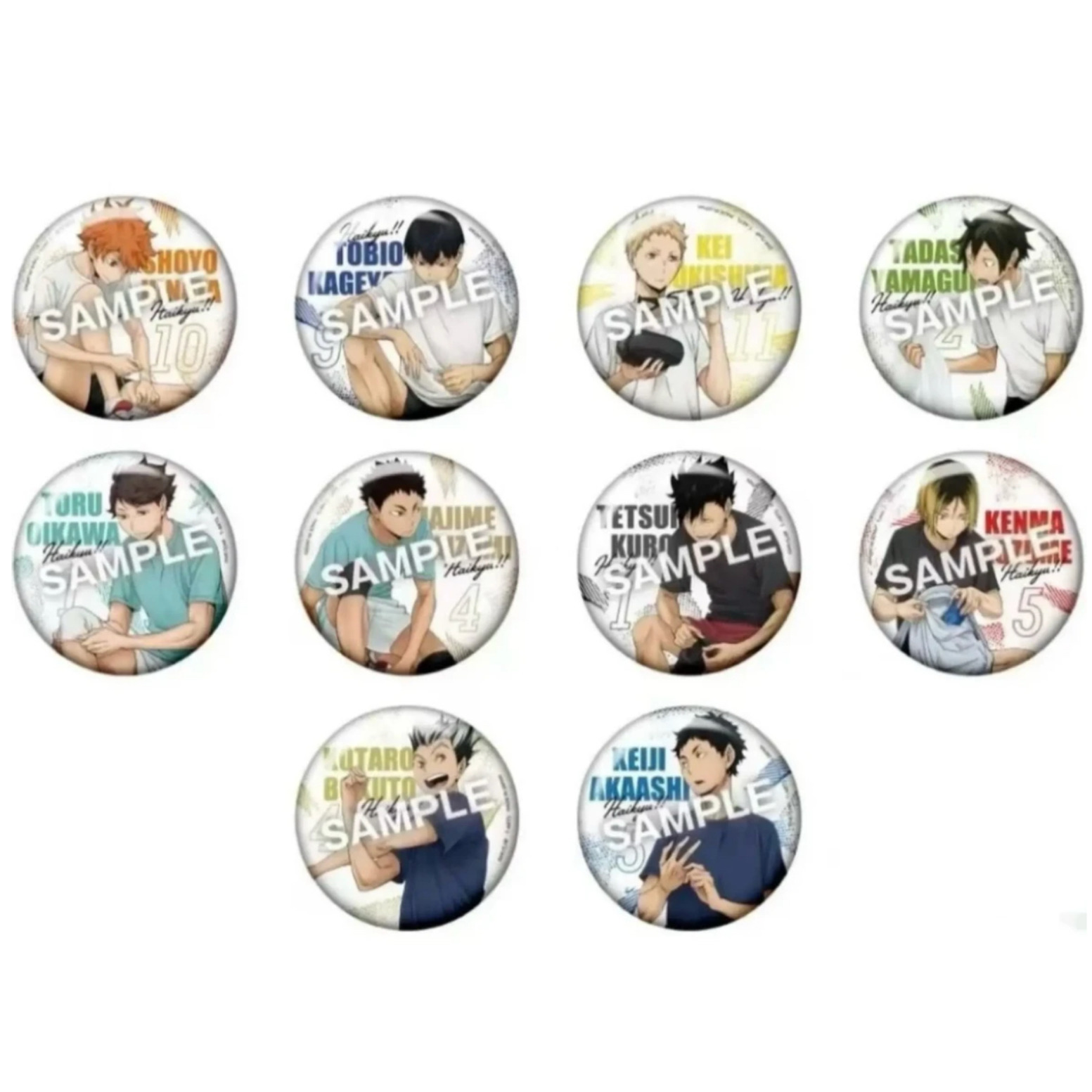 【排球少年】排球少年准备运动吧唧 盲盒默认代拆