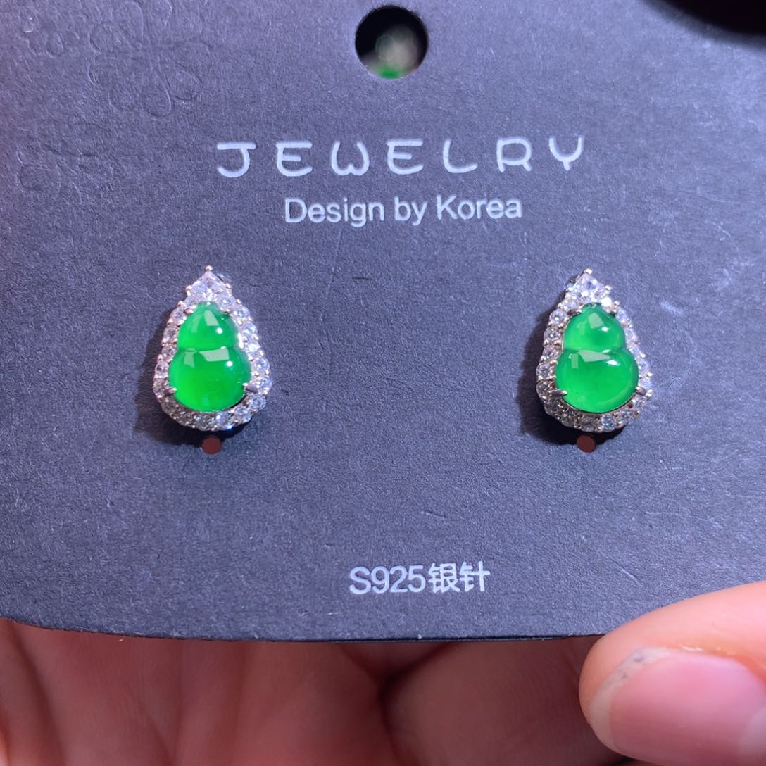 【闪购商品】颈饰银S925镶嵌翡翠天然翡翠