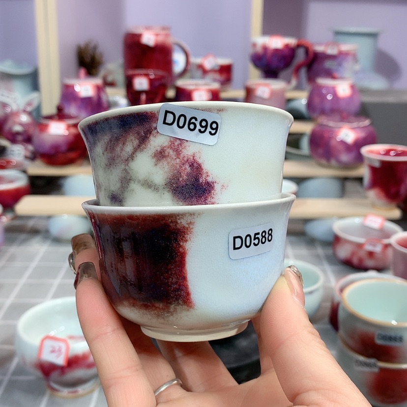 【闪购商品】钧瓷主人杯摆件工艺品