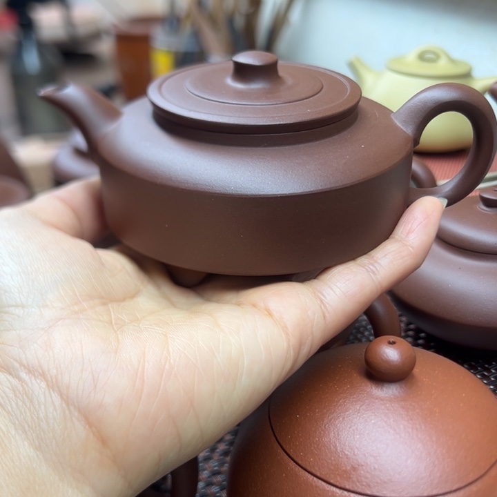 茶壶紫砂阿*哥半手工制作