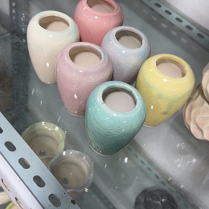 微瑕陶瓷花盆满12发