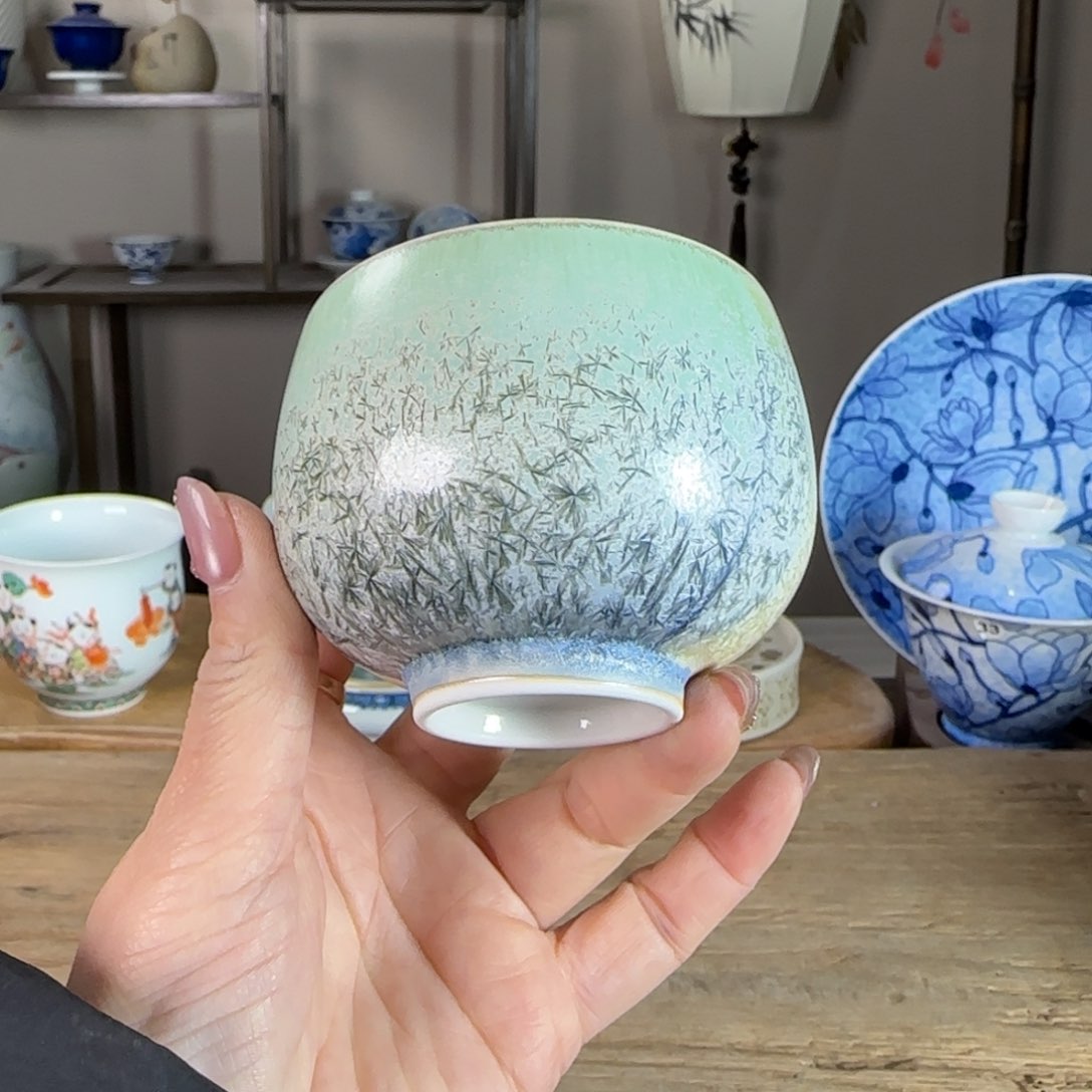 杯景德镇陶瓷柴烧多人