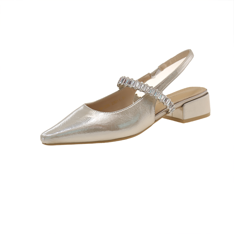 ZJ-后空-玛丽珍尖头凉鞋女鞋